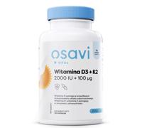 Vitamine D3 + K2 OSAVI, 2000 UI + 100 µg (120 gélules)