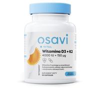 Vitamine D3 + K2 OSAVI, 4000 UI + 150 mcg (60 gélules)