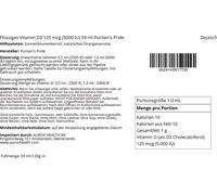 Vitamine D3 liquide 125 mcg (5000 UI) 59 ml Puritans Pride