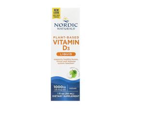 Vitamine D3 liquide à base de plantes, 1000 UI Pomme - 30 ml