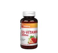 Vitamine D3 Vitaking 2000 UI (210 pastilles, saveur fraise)
