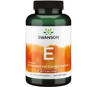 Vitamine E naturelle 400 UI 250 capsules molles Swanson Health Products