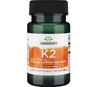 Vitamine K2- MK-7 100 mcg 30 capsules molles Swanson Health Products