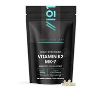 Vitamine K2 MK-7 600µg - 120 Gélules Véganes - Vitamine K Végane à Base de Natto Fermenté - Soutient la Santé des Os - Pochette Refermable et Recyclable - par Alpha01