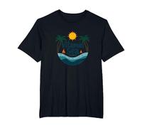 Vitamine mer requise : Vacances à la Plage Tropicale T-Shirt, Homme Grandes Tailles, Noir, 4X Tall