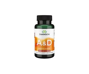 Vitamines A et D de l'huile de foie de morue 250 softgels Swanson Health Products