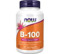 Vitamines B-100 mg Complexe 100 gélules végétales Now Foods