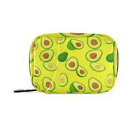 Vitamines Bags Medication Travel Case for Purse Avocat Slices on Yellow