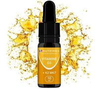 Vitamines D3 K2 Mk7 ? Vitamine Du Soleil ? Renforce L'immunité, La Santé Des Dents, Des Os & Des Muscles ? 100% Pure
