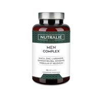 VITAMINES TESTO HOMME - Puissance 4:1 Maca 500mg - Ginseng + Ginkgo Biloba Tribulus Terrestris L-Arginine - Men Complex 90 Capsules Nutralie