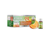 VITAMINO + Unicadoses - Complexe Multivitamines A, B, C, D3, E, Minéraux, Acides Aminés, Immunité, fatigue - Prêt à boire, goût Orange - Eric Favre