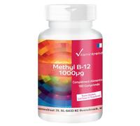 Vitamintrend B-12 Méthylcobalamine 1000μg, 180 comprimés, 1000μg par comprimé, hautement dosé, complément alimentaire végétalien sans stéarate de magnésium, fabriqué en Allemagne