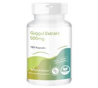 Vitamintrend Extrait de Guggul 500 mg, 180 gélules, 5% de guggulstérones, hautement dosé, végétalien sans stéarate de magnésium, fabriqué en Allemagne