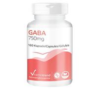 Vitamintrend GABA 750 mg, 180 capsules, hautement dosé, complément alimentaire vegan sans stéarate de magnésium, fabriqué en Allemagne