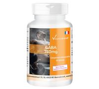 Vitamintrend GABA 750 mg, 60 gélules, hautement dosé, complément alimentaire végétalien sans stéarate de magnésium, fabriqué en Allemagne