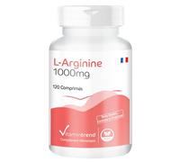 Vitamintrend L-Arginine 1000 mg, 120 comprimés, hautement dosé, acide aminé essentiel, complément alimentaire vegan sans stéarate de magnésium, fabriqué en Allemagne