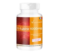 Vitamintrend L-lysine 1000 mg, 240 comprimés, hautement dosé, complément alimentaire végan sans stéarate de magnésium, fabriqué en Allemagne