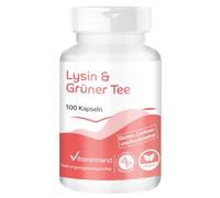 Vitamintrend Lysine & thé vert, 100 gélules, complément alimentaire végétalien sans stéarate de magnésium, fabriqué en Allemagne