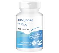 Vitamintrend Molybdène 150mcg, 180 comprimés, facile à avaler, hautement dosé, complément alimentaire végan sans stéarate de magnésium, fabriqué en Allemagne