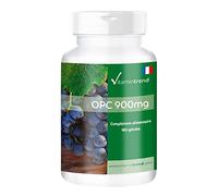 Vitamintrend OPC 900 mg par dose journalière, 180 gélules, faciles à avaler, extrait de pépins de raisin hautement dosé, complément alimentaire vegan sans stéarate de magnésium, fabriqué en Allemagne