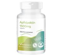 Vitamintrend Pectine de pomme 1500 mg par dose journalière, 360 Comprimés pelliculés, avec calcium et vitamine C, complément alimentaire végane sans additifs, fabriqué en Allemagne