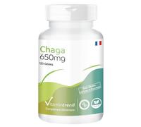 Vitamintrend Poudre de chaga 650 mg, 120 gélules, complément alimentaire végan sans stéarate de magnésium, fabriqué en Allemagne