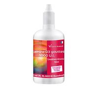 Vitamintrend Vitamine D3 gouttes 1000 UI, 100 ml, facile à avaler, vitamine du soleil cholécalciférol, dosage liquide, complément alimentaire sans stéarate de magnésium, fabriqué en Allemagne