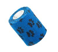 Vitammy Autoband Bande auto-adhésive avec impression de patte, bleu, 7,5cmx450cm