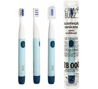 VITAMMY BUZZ brosse à dents sonique avec 28.000 micromouvements, 2 programmes de nettoyage, bleu / marine