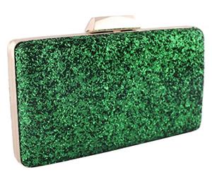 Vitanatur Mis Bolsos Online Bolso Pochette de Fiesta Purpurinas Verde