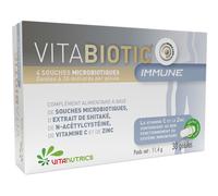 Vitanutics VITABIOTIC Immune 10 Milliard de Souches Microbiotiques 30 Gélules