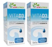 Vitanutrics Vita D3 1000UI Goutte(S) 2x15 ml