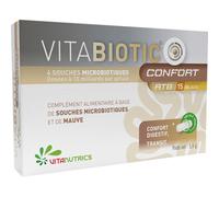 Vitanutrics Vitabiotic Confort Digestif Complément Alimentaire 15 Gélules