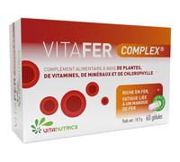 Vitanutrics VITAFER Complex Bislycinate de Fer 60 gélules
