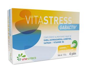 Vitanutrics VITASTRESS GABACTIV' Sommeil-Stress Passager 40 gélules