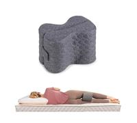 Vitapur Coussin orthopédique pour les genoux - En mousse à mémoire de forme - Pour les personnes dormant sur le côté - Soutient l'alignement de la colonne vertébrale, réduit les douleurs au dos et aux