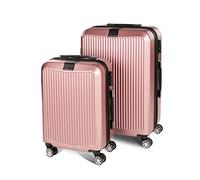 VITAPUR Ensemble de 2 valises rigides - Valise de Taille Moyenne et Bagage à Main I Parfait pour Votre Prochain Voyage I avec Serrure TSA, 4 Roues et poignée télescopique