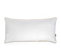 VITAPUR Oreiller en Bambou Biologique 40x80cm avec Hauteur et Dureté Réglables - 100% Coton Nonblanchi, Antiallergique, Oreiller Lavable, Oeko Tex Standard 100