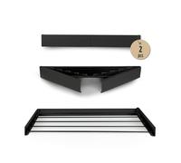 VITAPUR Séchoir Mural - Séchoir Mural pour Une Charge complète de Machine à Laver - Séchoir avec 4m de Surface de séchage Pliable - Design élégant et Inoxydable, Pack de 2