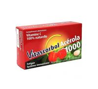 Vitascorbol – Complément alimentaire – Acérola 1000 Vitamine C – 30 comprimés à croquer
