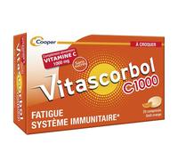 Parapharmacie > Compléments alimentaires > Compléments Alimentaires Vitalité et Défenses immunitaires > Compléments Alimentaires Pour Défenses Immunitaires Vitascorbol Vitamine C 1000 mg Comprimés à C