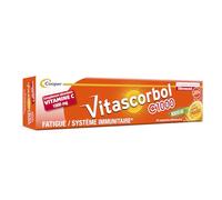 VITASCORBOL - Complément alimentaire à base de vitamine C 1000 mg avec édulcorant - Fatigue et système immunitaire - Goût Orange Pressée - Sans sucres - Programme 20 jours - 20 comprimés effervescents