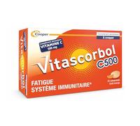 VITASCORBOL - Complément alimentaire à base de vitamine C 500 mg - Fatigue et système immunitaire - Programme 24 jours - 24 comprimés à croquer