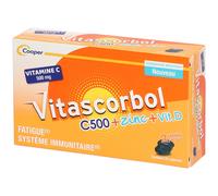 VITASCORBOL - Complément alimentaire à base de Vitamine C, D et Zinc Capsules Softgel Fatigue1 Système Immunitaire2 30 capsules Capsule(S) pc(s)