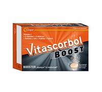 VITASCORBOL - Complément alimentaire multivitamines - Booster physique et intellectuel - 20 comprimés effervescents goût orange