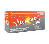 VITASCORBOL - Complément alimentaire Multivitamines - Multi Adulte - Libération prolongée - Fatigue et système immunitaire - Programme 30 jours - 30 comprimés à avaler