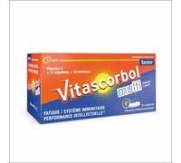 VITASCORBOL - Complément alimentaire senior à base de vitamine C Fatigue, système immunitaire Programme 30 jours comprimés tricouche libération prolongée Capsule(S) pc(s)