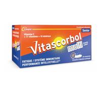 VITASCORBOL - Complément alimentaire senior à base de vitamine C - Fatigue, système immunitaire - Programme 30 jours - 30 comprimés tricouche à libération prolongée