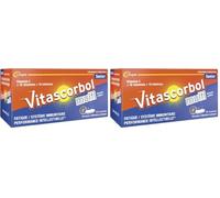 VITASCORBOL - Complément alimentaire senior à base de vitamine C - Fatigue, système immunitaire - Programme 30 jours - 30 comprimés tricouche à libération prolongée (Lot de 2)