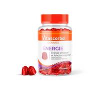 VITASCORBOL - GOMMES ÉNERGIE Complément alimentaire Multivitamines - 12 Vitamines 5 Minéraux Ginseng Fatigue et système immunitaire 50 gommes goût fruits rouges arôme naturel Gummies pc(s)